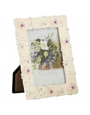 Ramka na zdjęcie 10x15 z motylkami i kwiatkami dekoracyjna kolorowa prezentowa