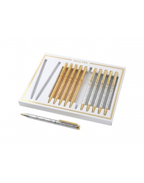 Kpl. 12 długopisów - Laser pen (mix kolorów) 710-4317