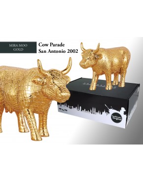 CowParade Mira Moo Gold, San Antonio 2002, autor: Margaret Pedrotti 359-0650