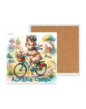Podkładka ceramiczna, kwadratowa - Alpaki (CARMANI) 008-3374