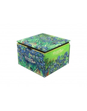 Szkatułka szklana na biżuterię - V. van Gogh, Irysy (CARMANI) 195-9036