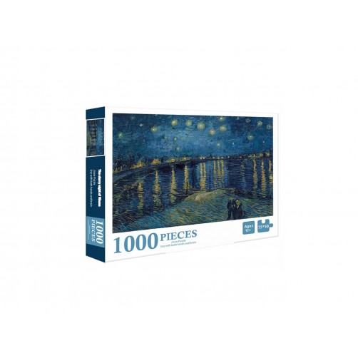 Puzzle - V. van Gogh, Gwiaździsta Noc nad Rodanem, 1000 elementów 021-6015