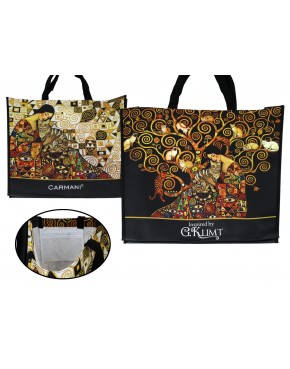 Torba trapezowa - Inspirowane malarstwem G. Klimt (CARMANI) 021-9014
