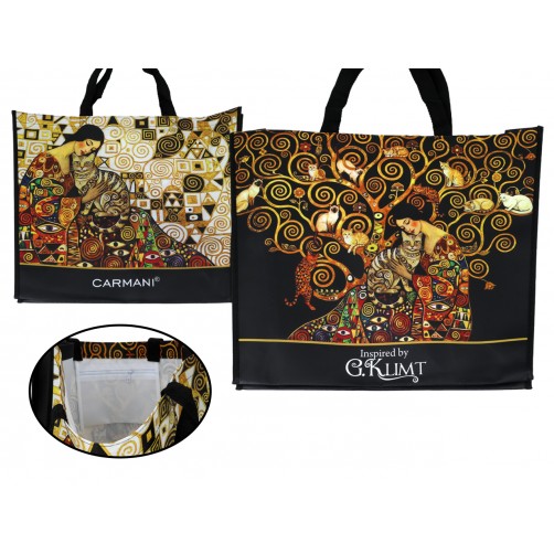 Torba trapezowa - Inspirowane malarstwem G. Klimt (CARMANI) 021-9014