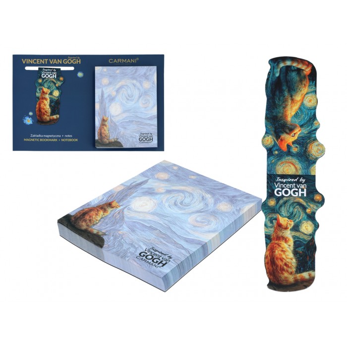 Kpl. Notes magnetyczny i magnes - Inspirowane malarstwem V. van Gogh (CARMANI) 022-0130