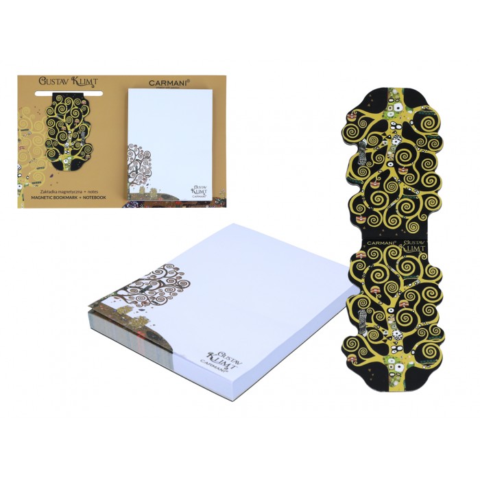 Kpl. Notes magnetyczny i magnes - G. Klimt, Drzewo życia (CARMANI) 022-0133