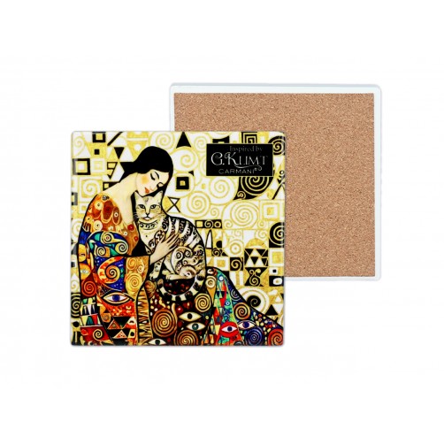 Kpl. 4 Podkładek ceramicznych - Inspirowane malarstwem G. Klimt (CARMANI) 008-3024