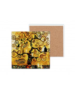 Kpl. 4 Podkładek ceramicznych - Inspirowane malarstwem G. Klimt (CARMANI) 008-3027