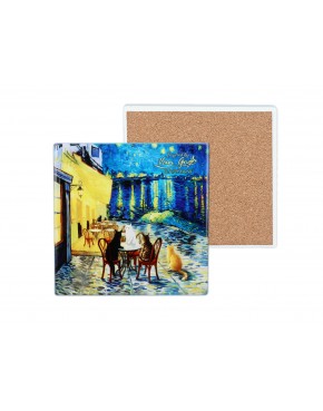 Kpl. 4 Podkładek ceramicznych - Inspirowane malarstwem V. van Gogh (CARMANI) 008-3108