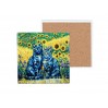 Kpl. 4 Podkładek ceramicznych - Inspirowane malarstwem V. van Gogh (CARMANI) 008-3114