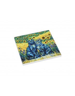 Kpl. 4 Podkładek ceramicznych - Inspirowane malarstwem V. van Gogh (CARMANI) 008-3114