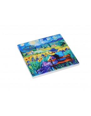 Kpl. 4 Podkładek ceramicznych - Inspirowane malarstwem V. van Gogh (CARMANI) 008-3115