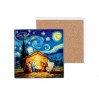 Kpl. 4 podkładek ceramicznych -  inspirowany malarstwem van Gogha, Boże Narodzenie (CARMA 008-3889