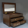 Drewniana szkatułka, kuferek na biżuterię MST1880