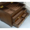 Drewniana szkatułka, kuferek na biżuterię MST1880