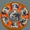 Komplet porcelana japońska Pawie niebieskie FIL840KN