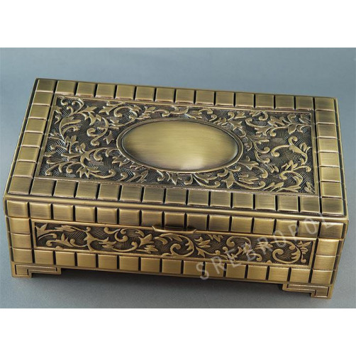 Szkatułka mosiądzowana 461-4585