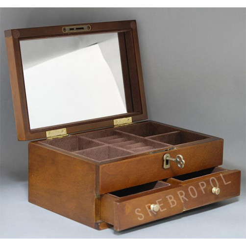 Kasetka drewniana zamykana na kluczyk MSY67