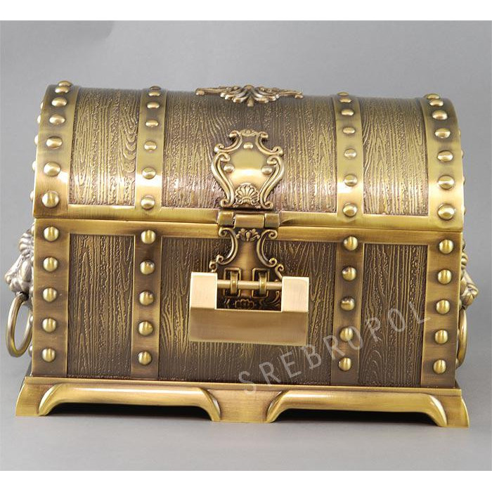 Szkatułka mosiądzowana 461-4412