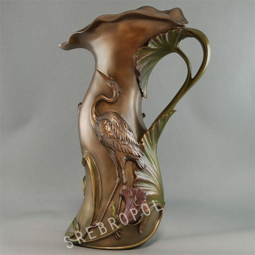 Secesyjny dzban z żurawiem AN10032A4