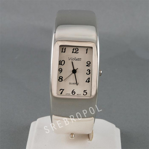 Zegarek srebrny damski na bransolecie Violett 2