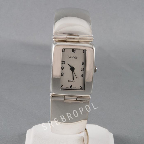 Zegarek srebrny damski na bransolecie Violett 8