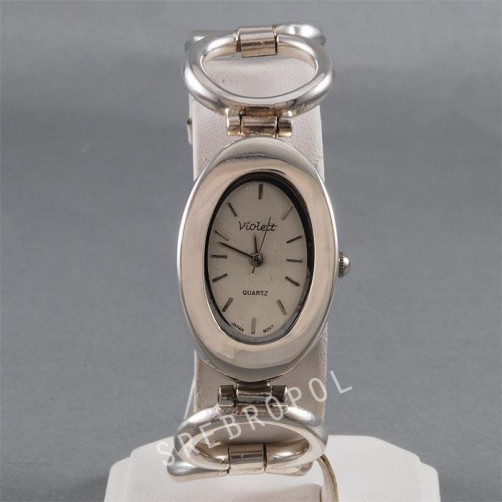 Zegarek srebrny damski na bransolecie Violett 16