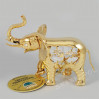 Złota figurka słoń z kryształkami swarovskiego 122-0022