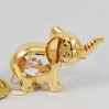 Złota figurka słonik z kryształkami swarovskiego 122-0213