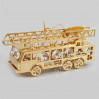 Złota figurka wóz strażacki z kryształkami swarovskiego 122-0226