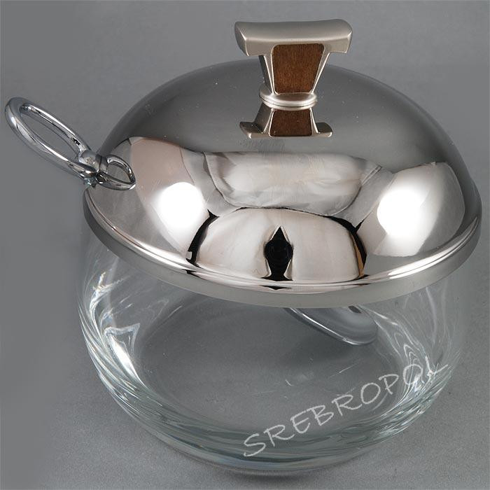 Cukiernica nierdzewna z łyżeczka W-R312