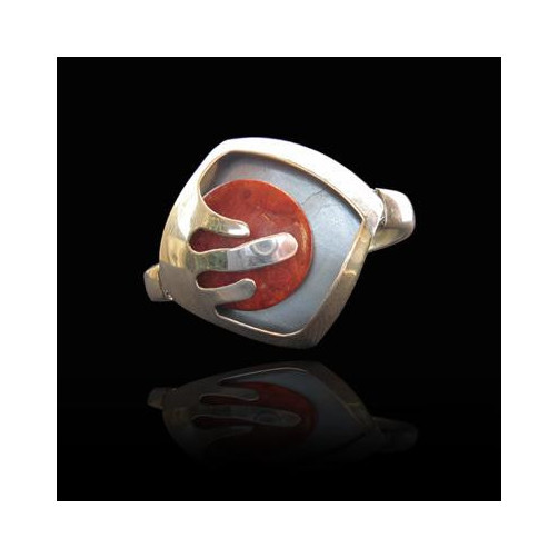 Bransoletka srebrna z koralowcem B-11 KA 96/0