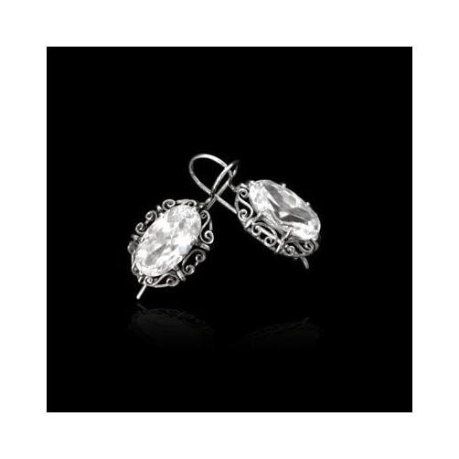 Kolczyki srebrne z cyrkoniami WS-3800 7.5g