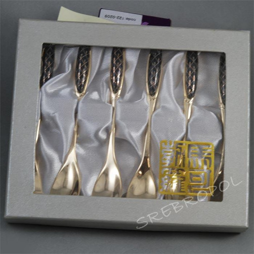 Komplet 6 łyżeczek z porcelanową końcówką 211-3200