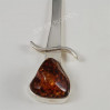 Srebrny nożyk do kopert z bursztynem NOZ MC168/0