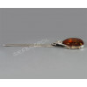 Srebrny nożyk do kopert z bursztynem NO-6 W145/5