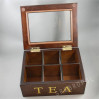 Drewniana skrzynka na herbate MSY23