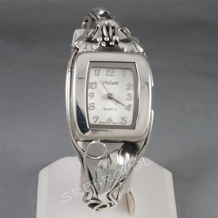 Zegarek srebrny damski na bransolecie Violett 36