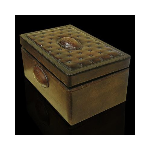 Kasetka na bizuterie obita skórą 6070