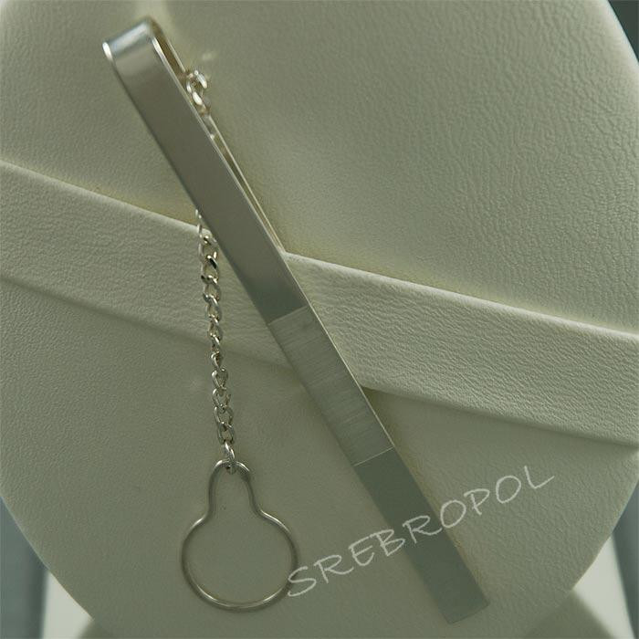 Srebrna spinka do krawata S-K ML 35/0 MAT