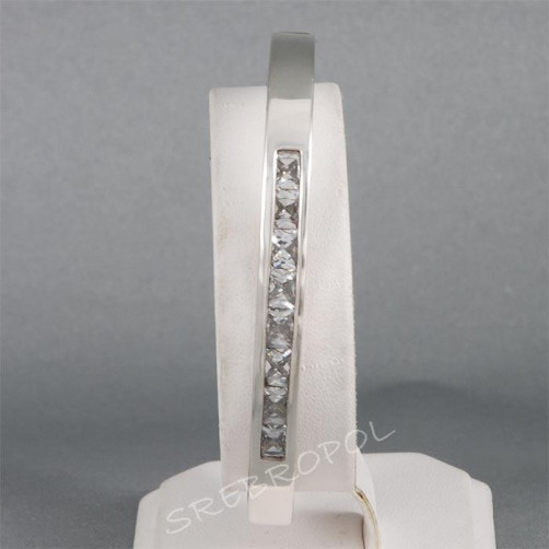 Bransoletka srebrna z cyrkoniami BRS 135/0