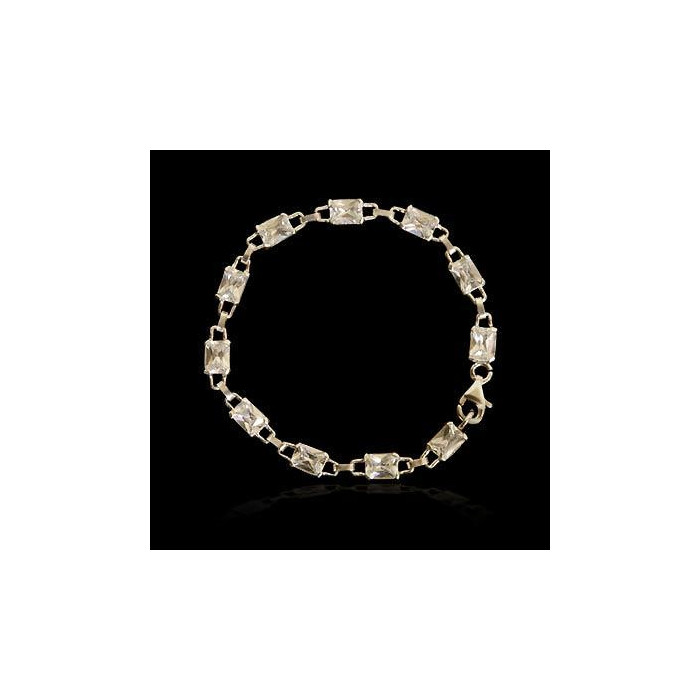 Bransoletka srebrna z cyrkoniami WS-5200 10.9g