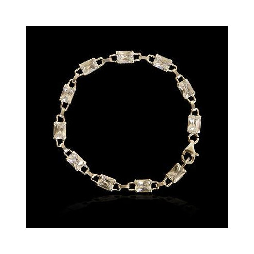 Bransoletka srebrna z cyrkoniami WS-5200 10.9g