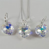 Serca z kryształkami swarovskiego - CRYSTAL AB 18.0 mm