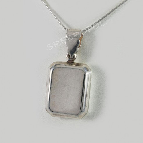 Zawieszka srebrna prostokąt otwierany W NP 26/5