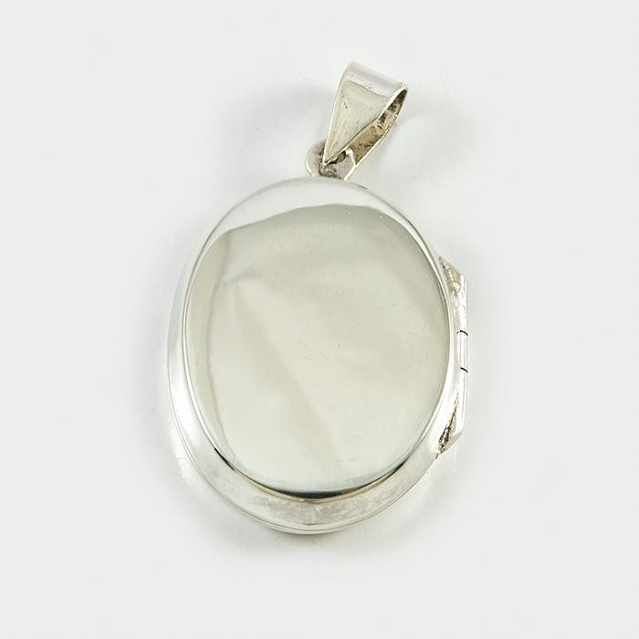 Zawieszka srebrna owal otwierany W-PU JA 42/0