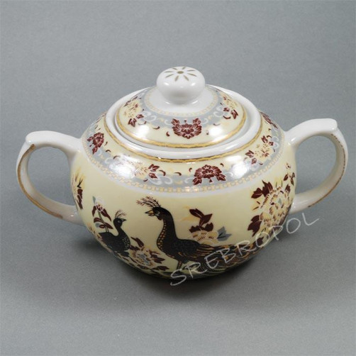 Cukiernica i mlecznik - porcelana japońska Pawie POR250