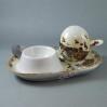 Podstawka pod jajko z solniczką - porcelana japońska Pawie FIL145K
