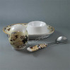 Podstawka pod jajko z solniczką - porcelana japońska Pawie FIL145K