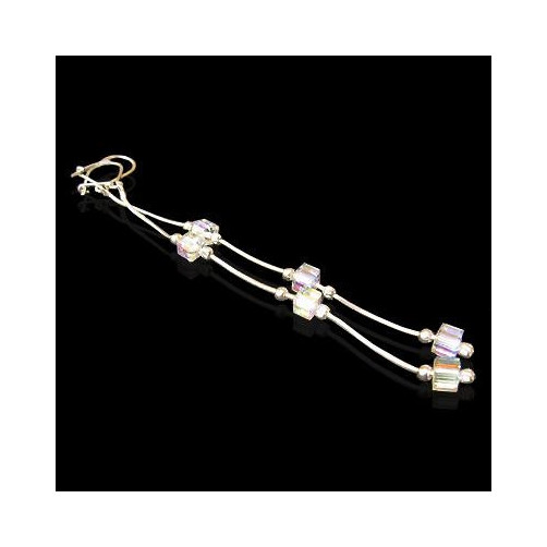 Kolczyki srebrne z kryształkami swarovskiego K-19 3.0g